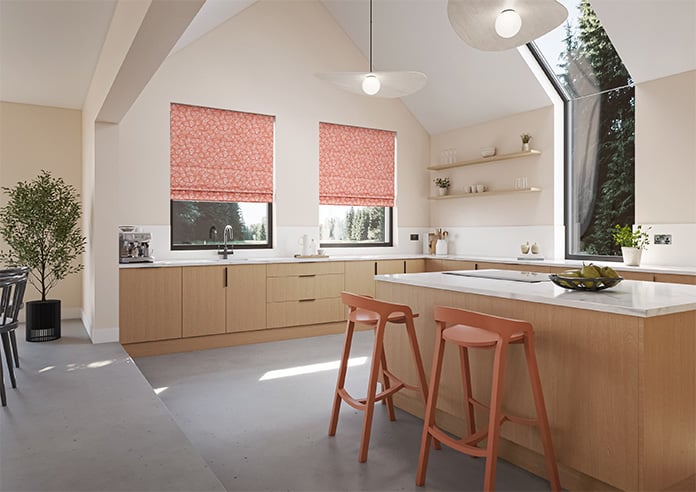 Sandbank, Orange Reef - Motorised Roman Blind - Image 6